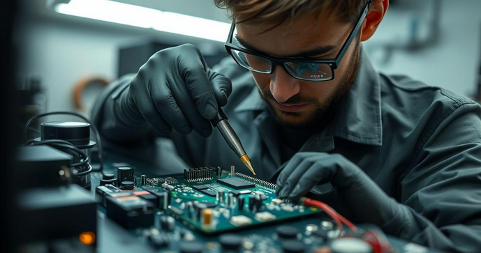 Reparo de placas eletrônicas como solução para dispositivos danificados
